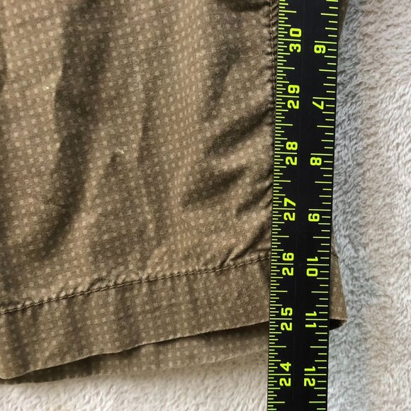 Old Navy Surplus Men Shorts Size 38 Chino Dotted Classic Casual Flat Front Brown - Picture 6 of 11